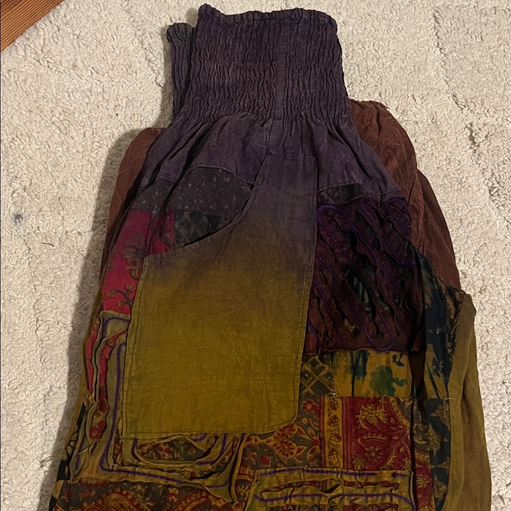 Artistic Patchwork Joggers - Multicolor - image 4